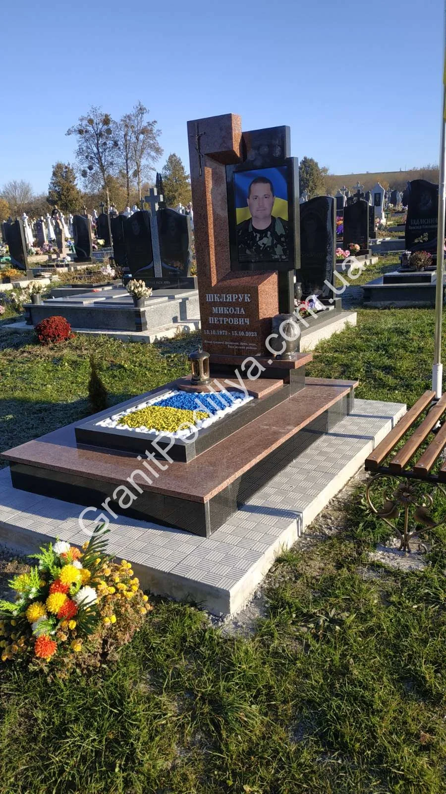 Подвійний пам'ятник з граніту - Кам'янець-Подільський | GranitPodillya